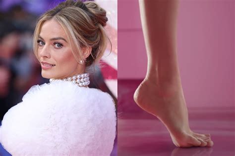 Margot Robbies feet cause a stir: actress delighted by fans。